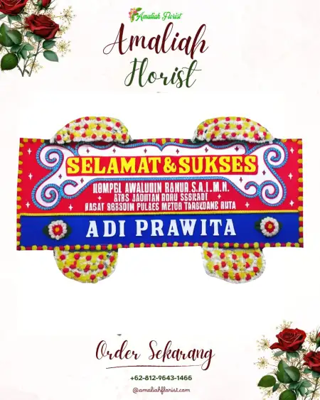 Papan Bunga Ucapan Selamat Begadon